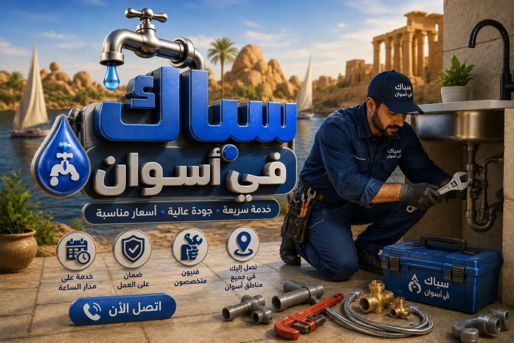 سباك في أسوان متخصص في كافة أعمال السباكة