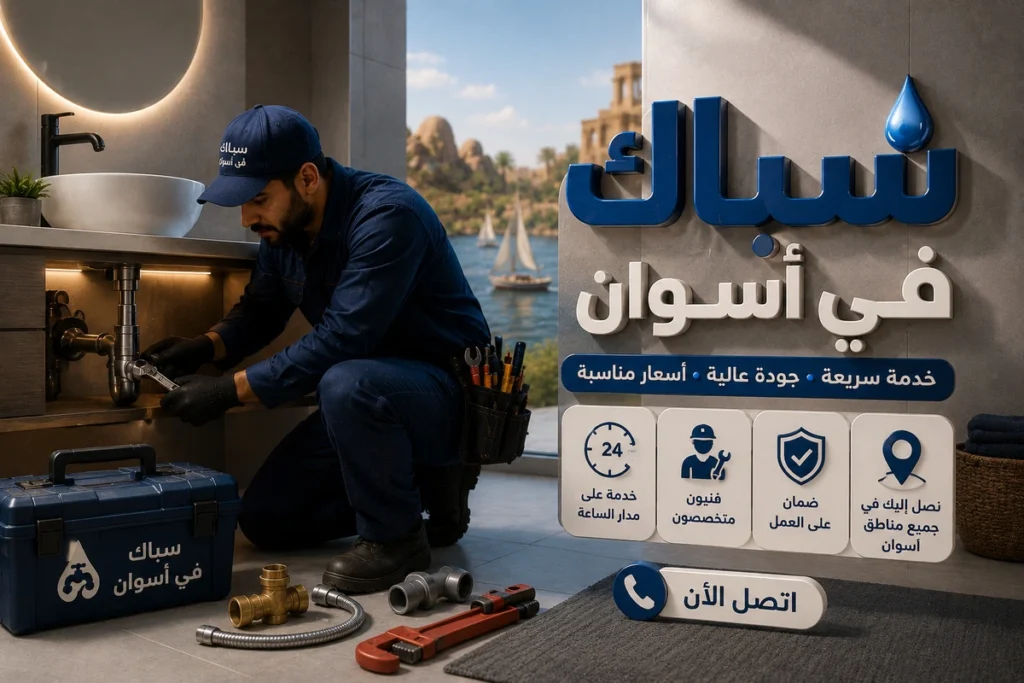 سباك في أسوان يقوم بأعمال الصيانة الدروية