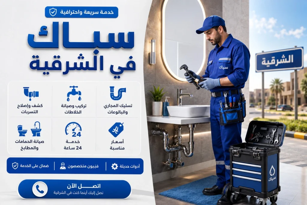 سباك في الشرقية للأعمال المتكاملة
