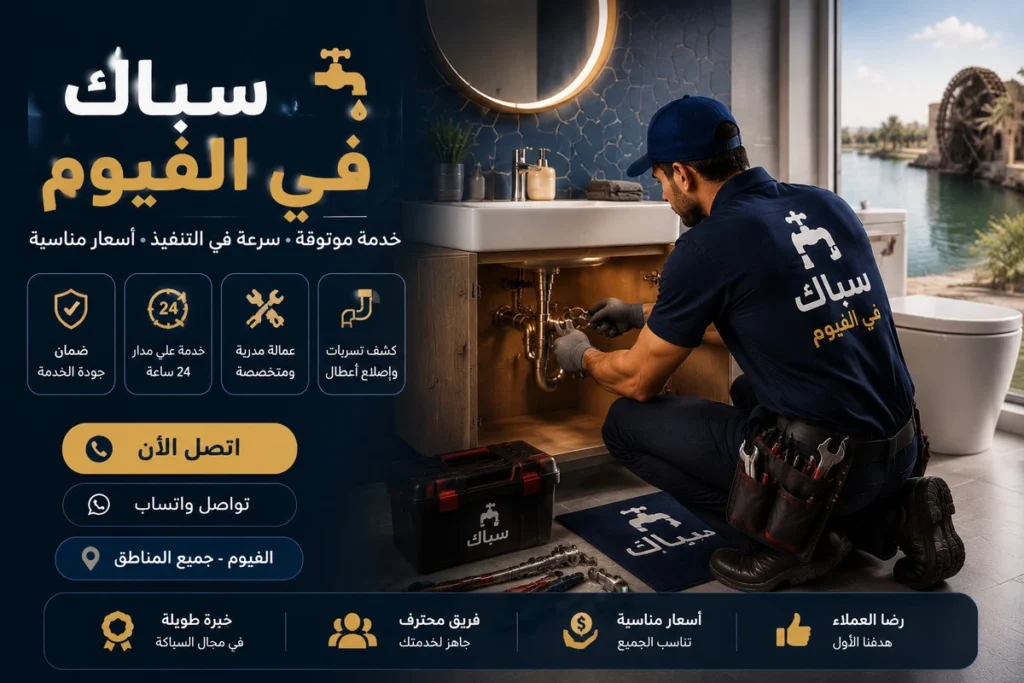 سباك في الفيوم لإتمام الفحص الدوري