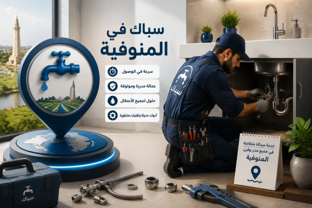 أعمال سباكة احترافية على يد سباك في المنوفية