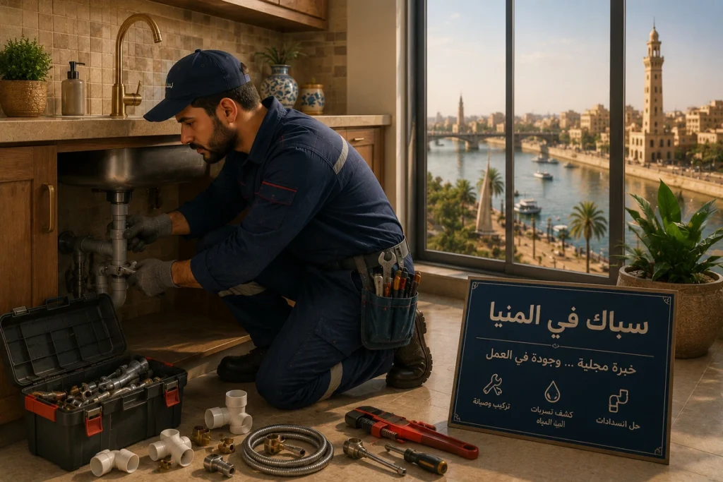 سباك في المنيا وأعمال الصيانة الدورية