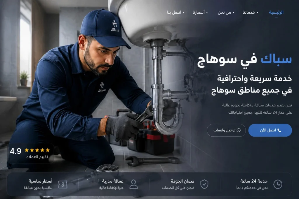 سباك في سوهاج لخدمات الصيانة الدورية