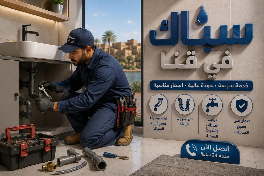 سباك في قنا لخدمات السباكة السريعى