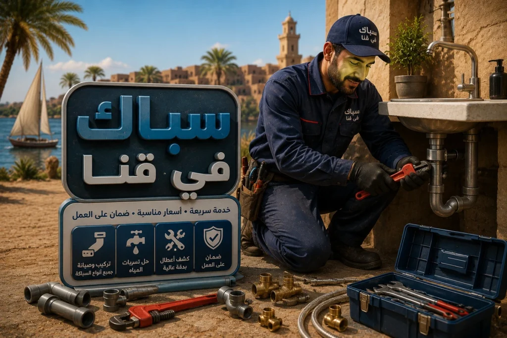 سباك في قنا لأعمال السباكة الحديثة