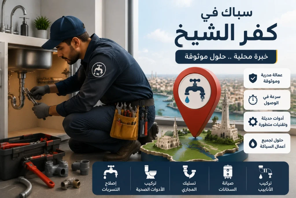 أعمال السباكة والتأسيس على يد سباك في كفر الشيخ